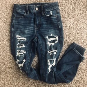 AEO Distressed Denim Jeans